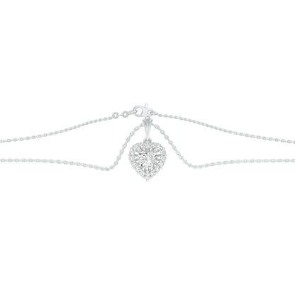 Valentine's Gala Diamond Pendant 18 KT / White Gold
