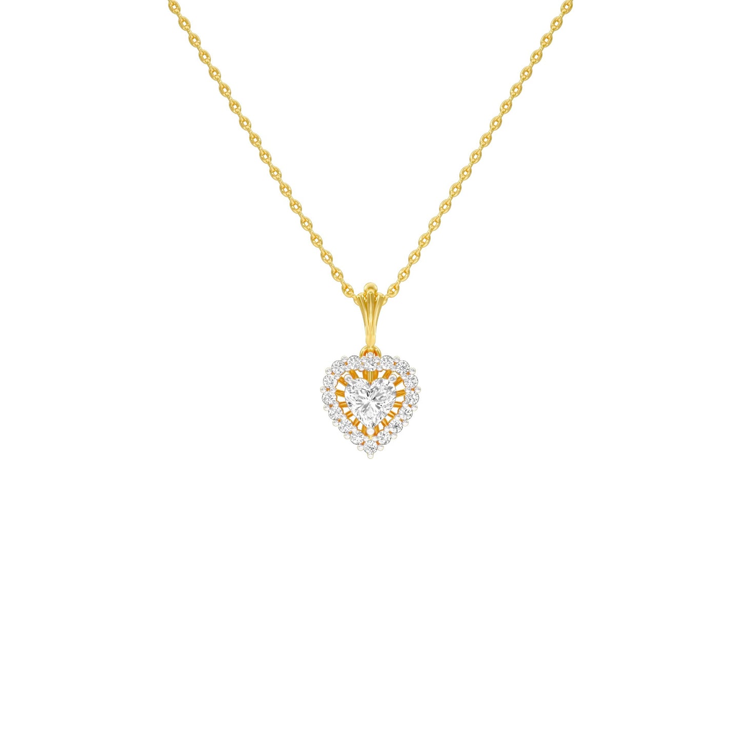 Valentine's Gala Diamond Pendant 18 KT / Yellow Gold