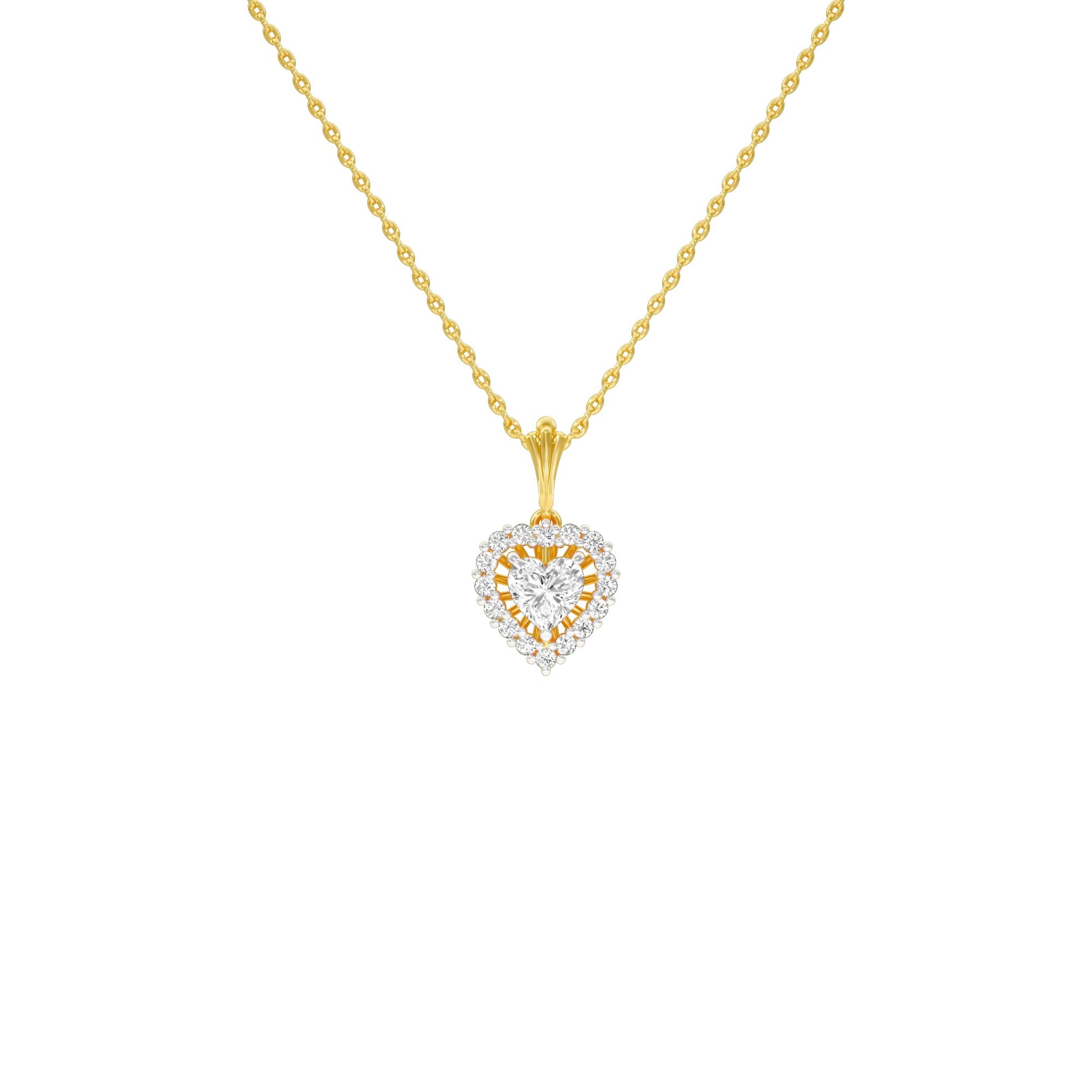 Valentine's Gala Diamond Pendant 18 KT / Yellow Gold