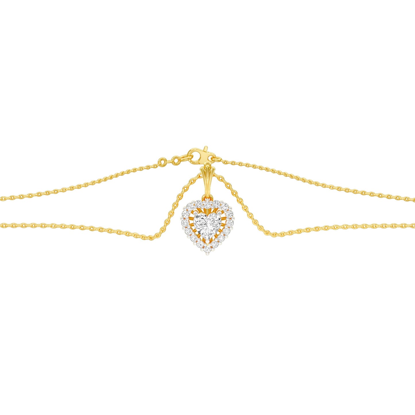 Valentine's Gala Diamond Pendant 18 KT / Yellow Gold