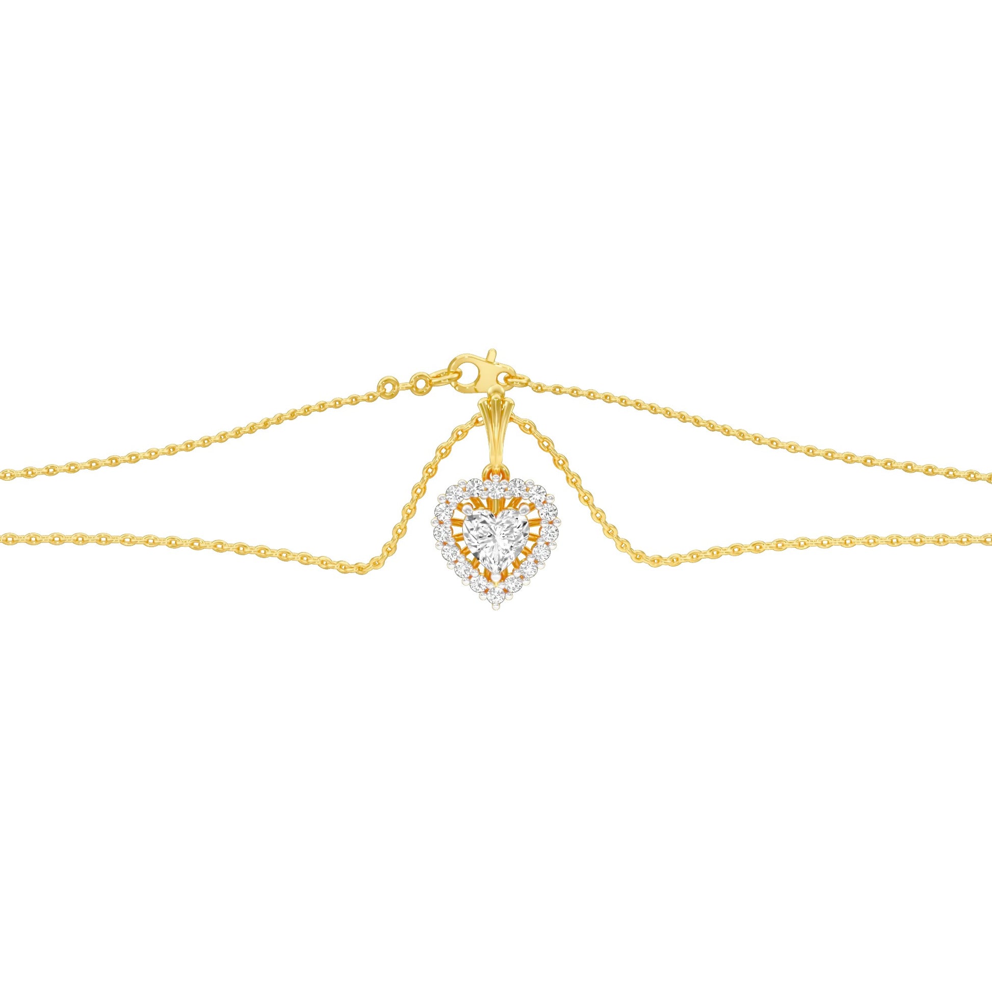 Valentine's Gala Diamond Pendant 18 KT / Yellow Gold