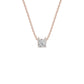 Prism Princess Solitaire Diamond Chain Necklace
