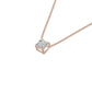 Prism Princess Solitaire Diamond Chain Necklace
