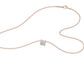 Prism Princess Solitaire Diamond Chain Necklace