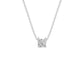 Prism Princess Solitaire Diamond Chain Necklace