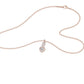 Petal & Pave Heart Diamond Pendant 18 KT / Rose Gold