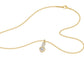 Petal & Pave Heart Diamond Pendant 18 KT / Yellow Gold