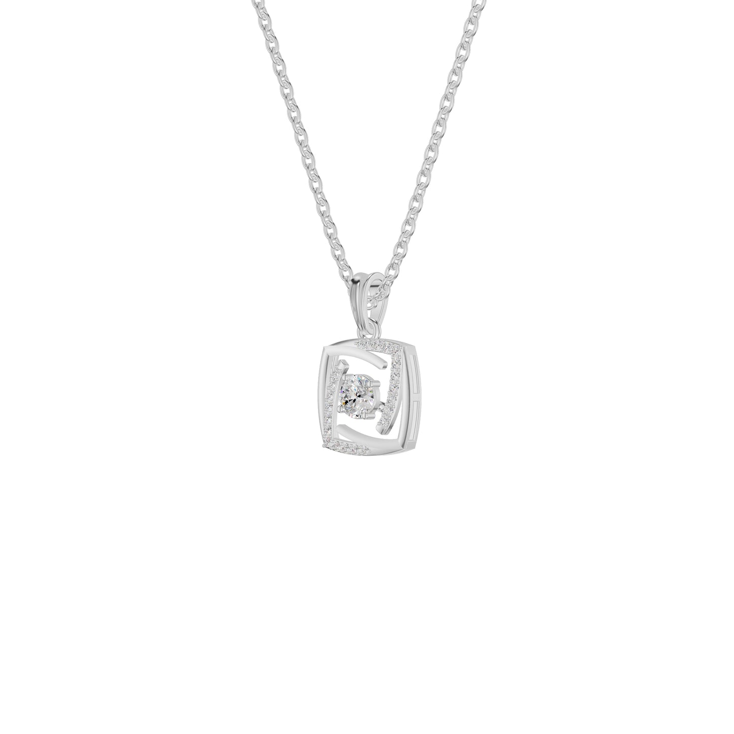Stardust Sonata Diamond Pendant 18 KT / White Gold