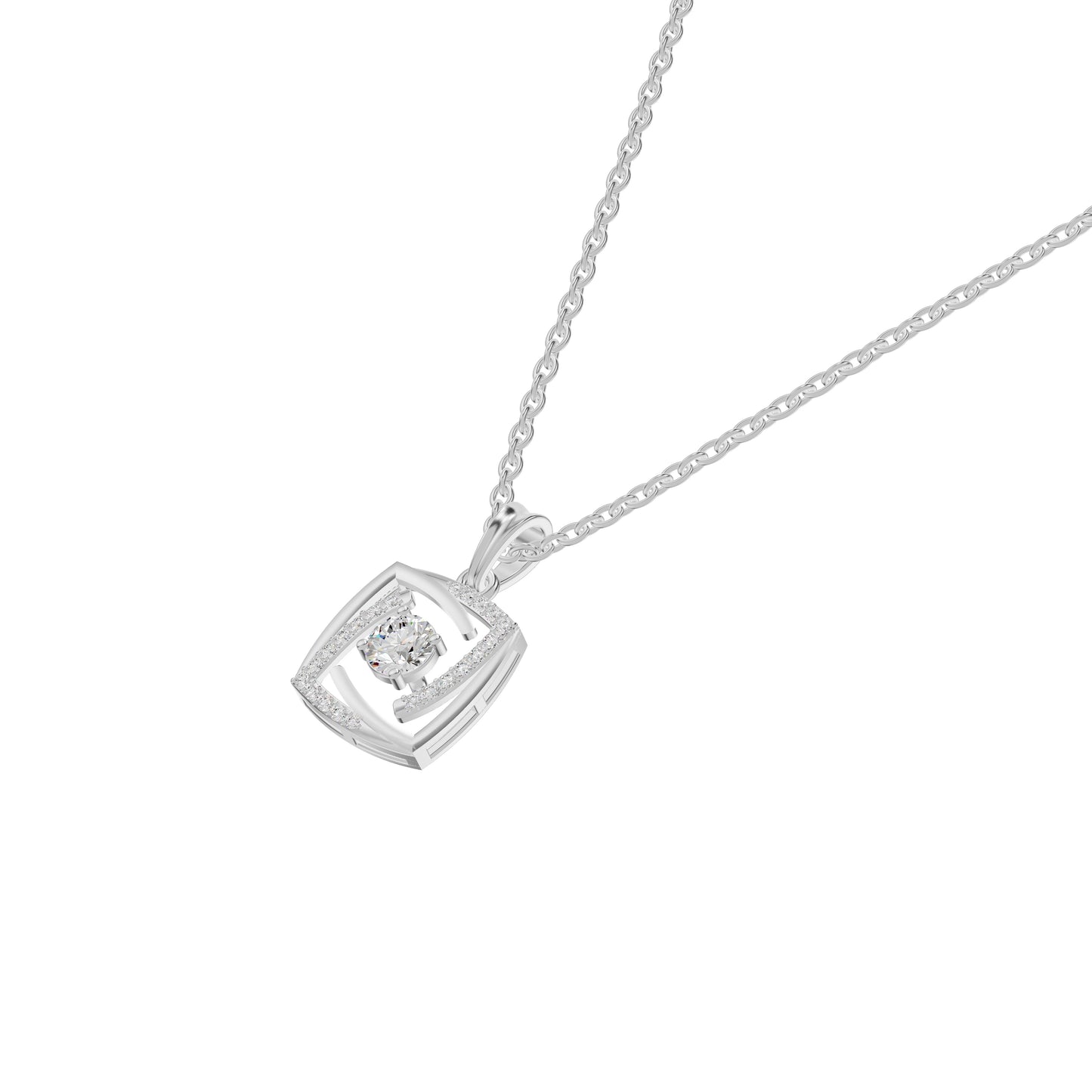Stardust Sonata Diamond Pendant 18 KT / White Gold