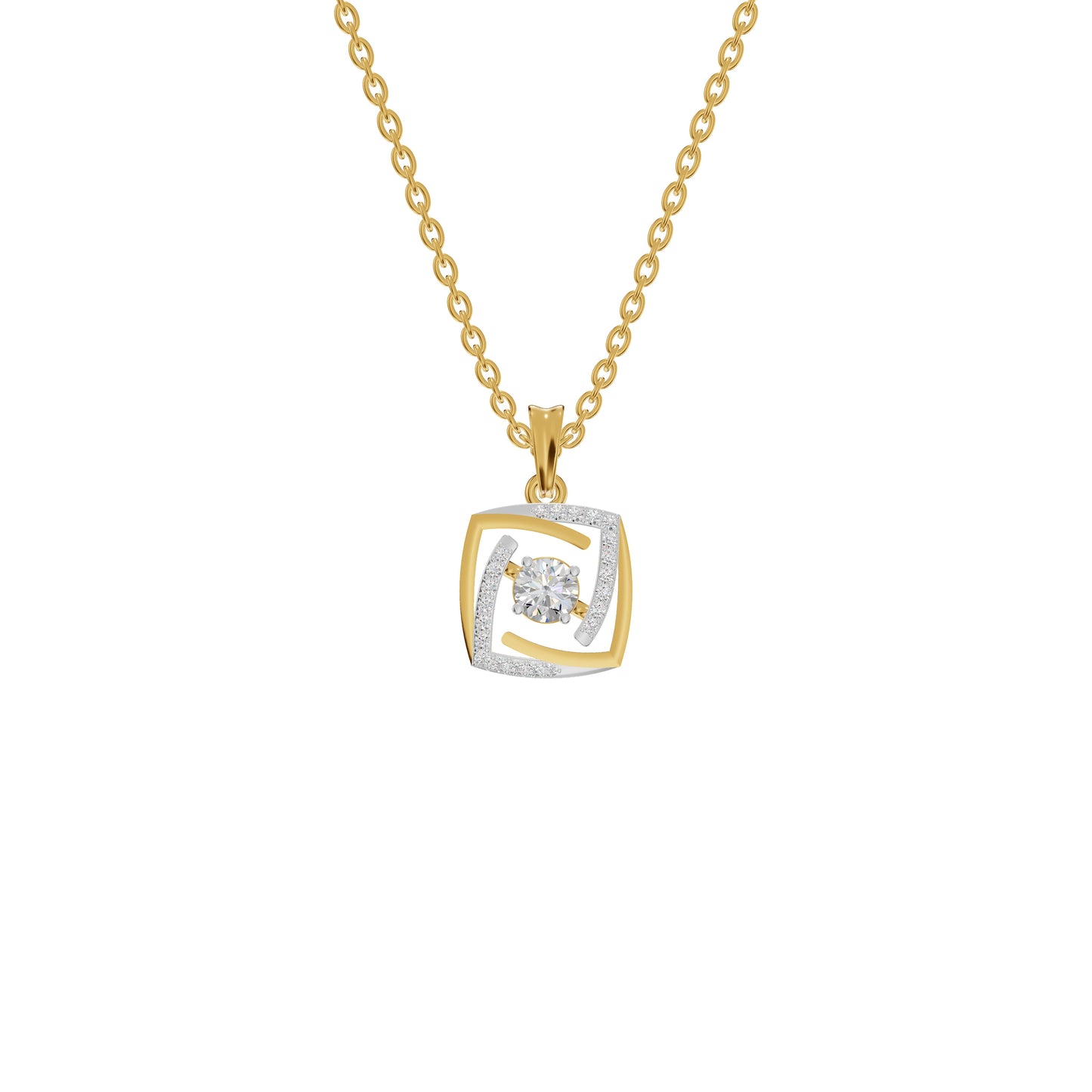 Stardust Sonata Diamond Pendant 18 KT / Yellow Gold