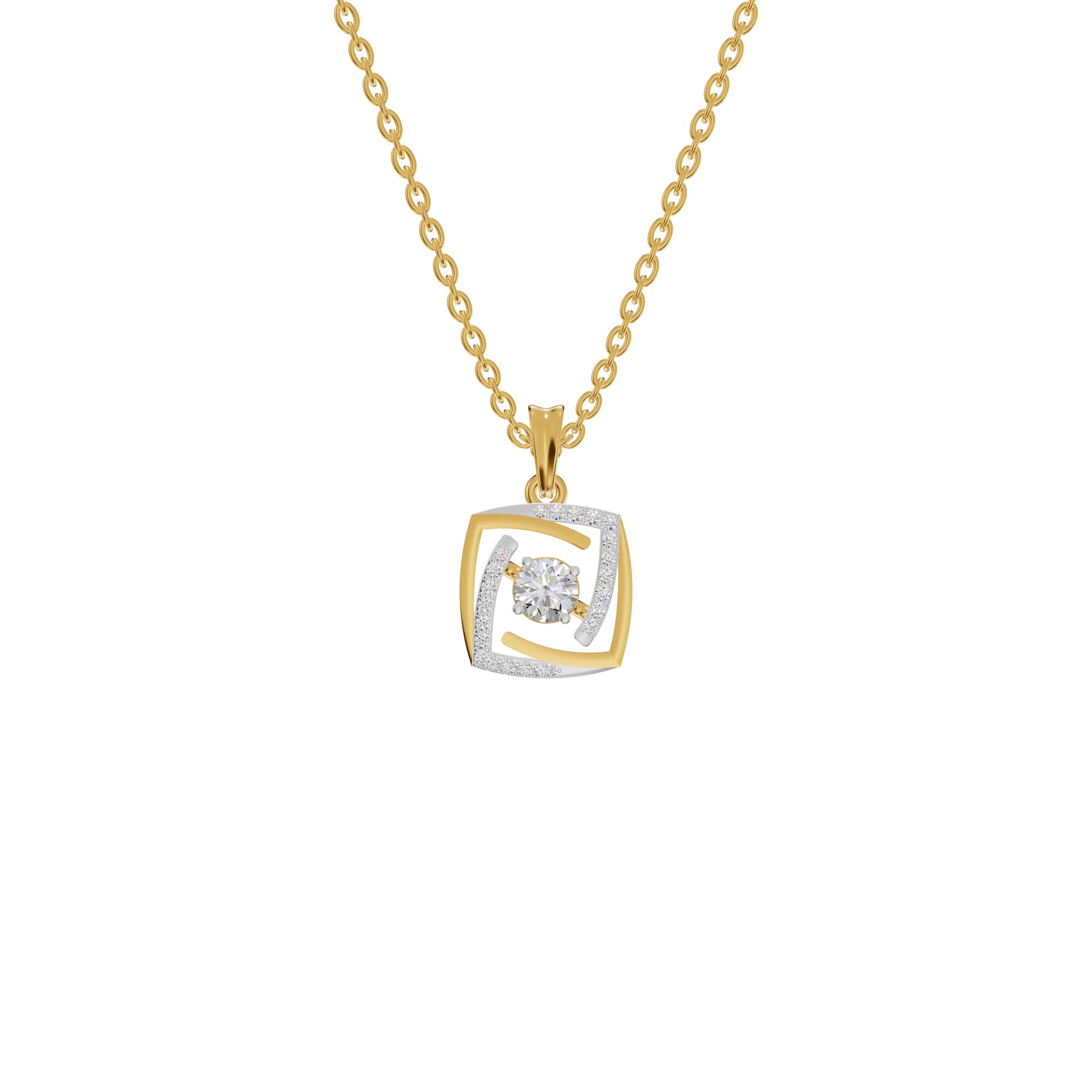 Stardust Sonata Diamond Pendant 18 KT / Yellow Gold