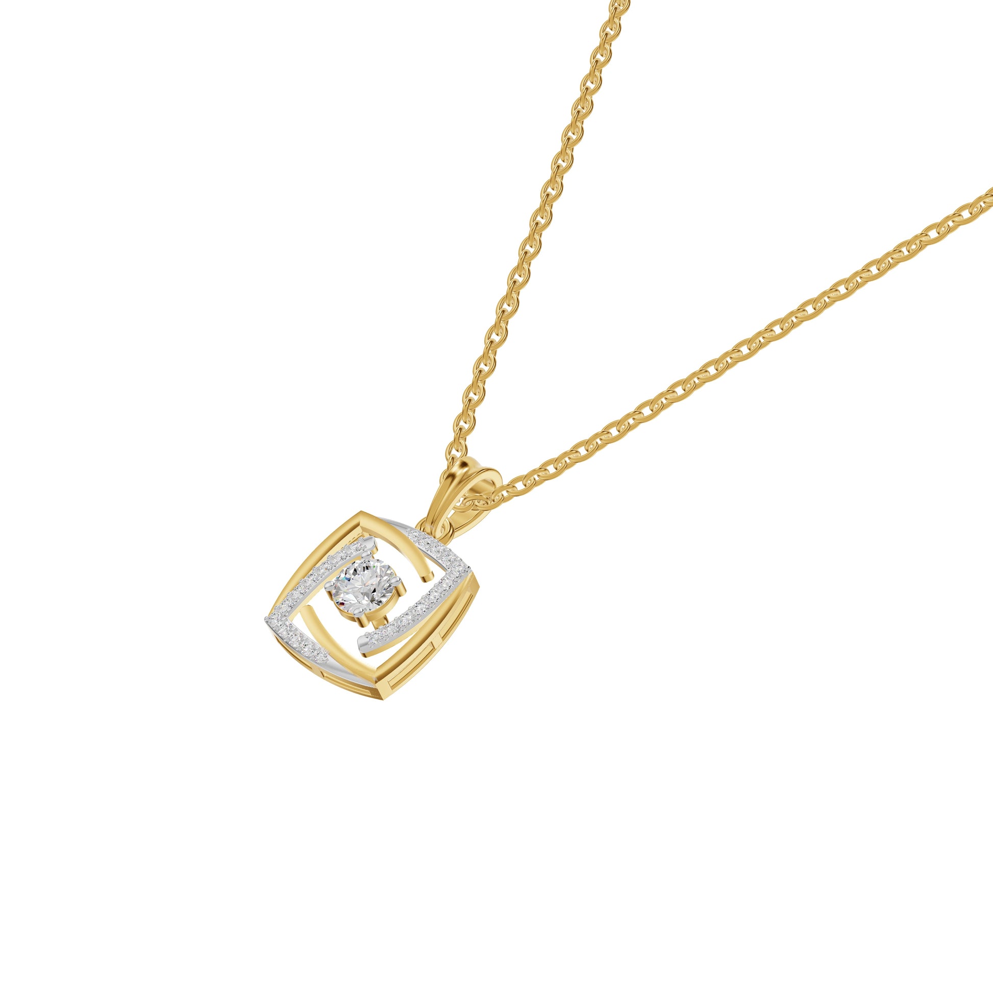 Stardust Sonata Diamond Pendant 18 KT / Yellow Gold