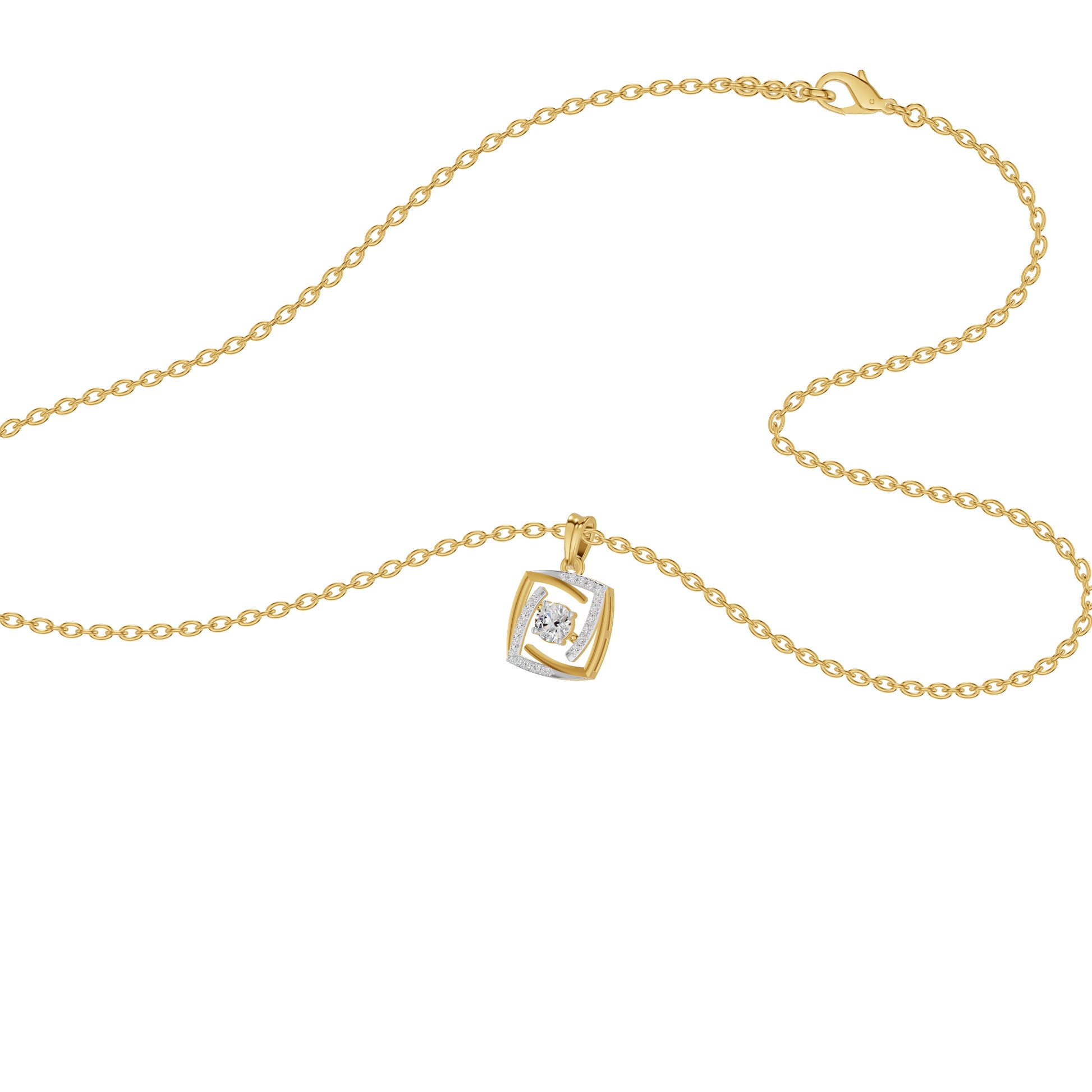 Stardust Sonata Diamond Pendant 18 KT / Yellow Gold