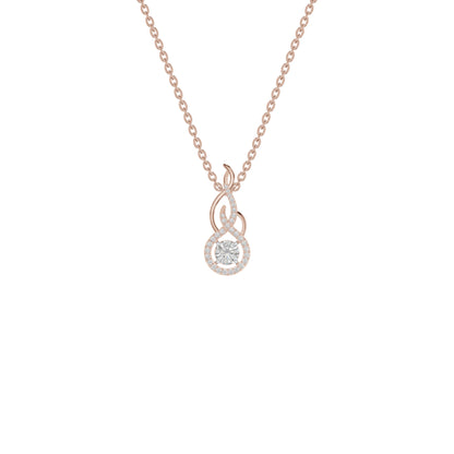 Ethereal Eclipse Diamond Pendant 18 KT / Rose Gold