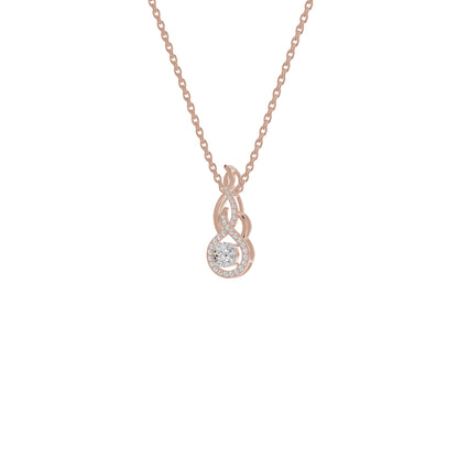 Ethereal Eclipse Diamond Pendant 18 KT / Rose Gold