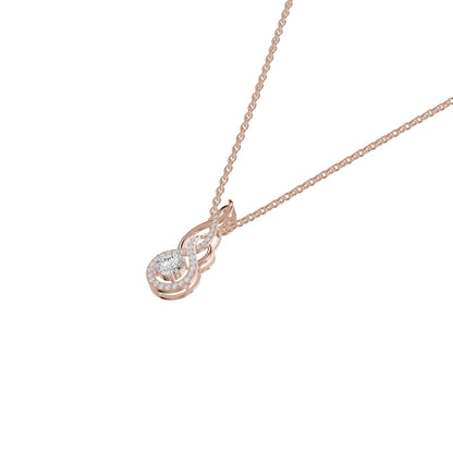 Ethereal Eclipse Diamond Pendant 18 KT / Rose Gold