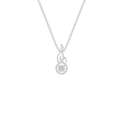 Ethereal Eclipse Diamond Pendant 18 KT / White Gold
