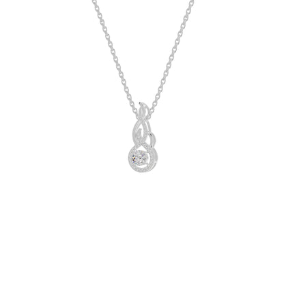 Ethereal Eclipse Diamond Pendant 18 KT / White Gold