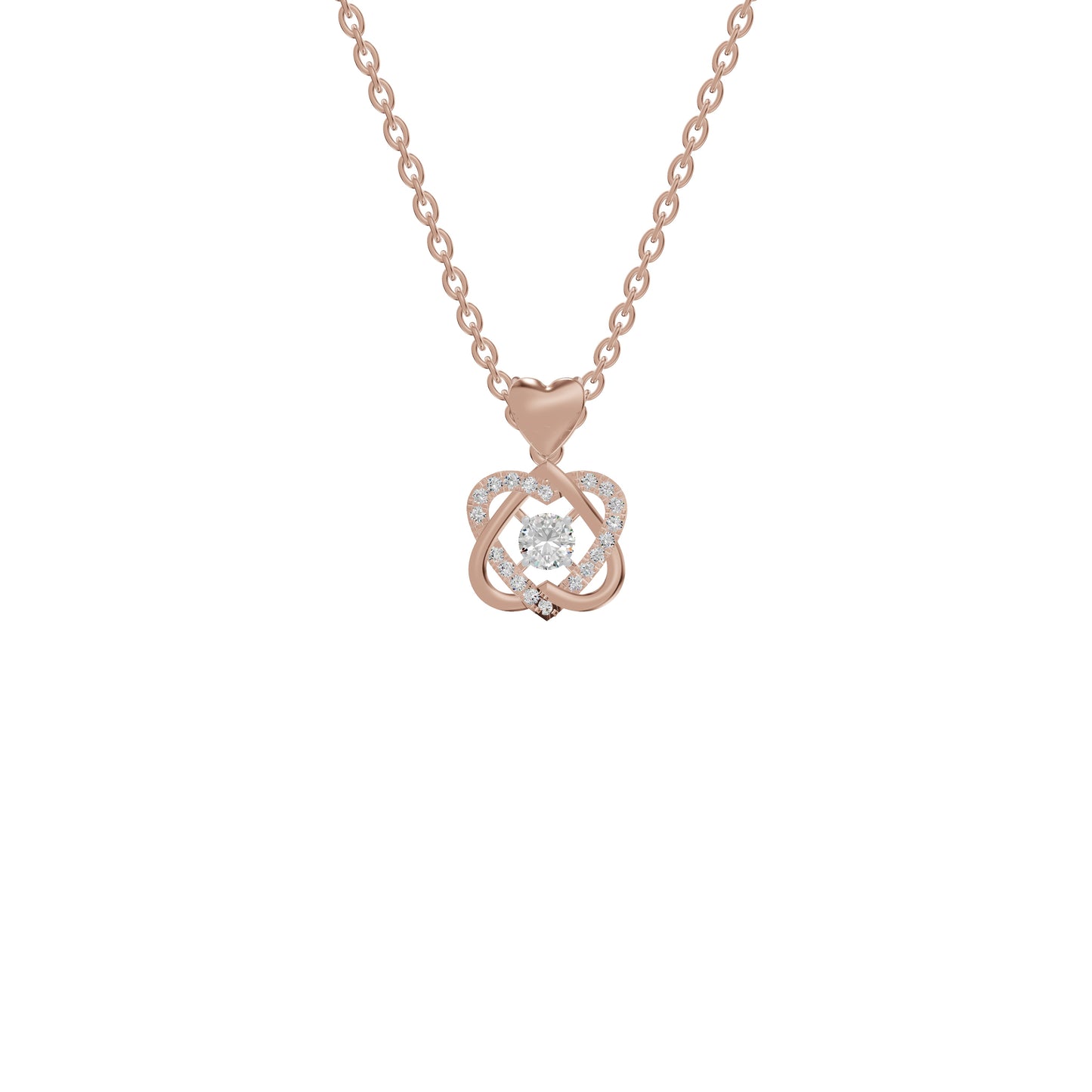 Twilight Enigma Diamond Pendant 18 KT / Rose Gold