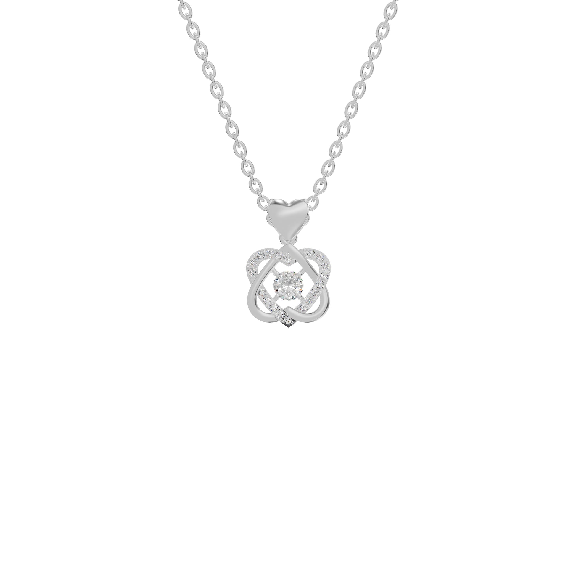 Twilight Enigma Diamond Pendant 18 KT / White Gold