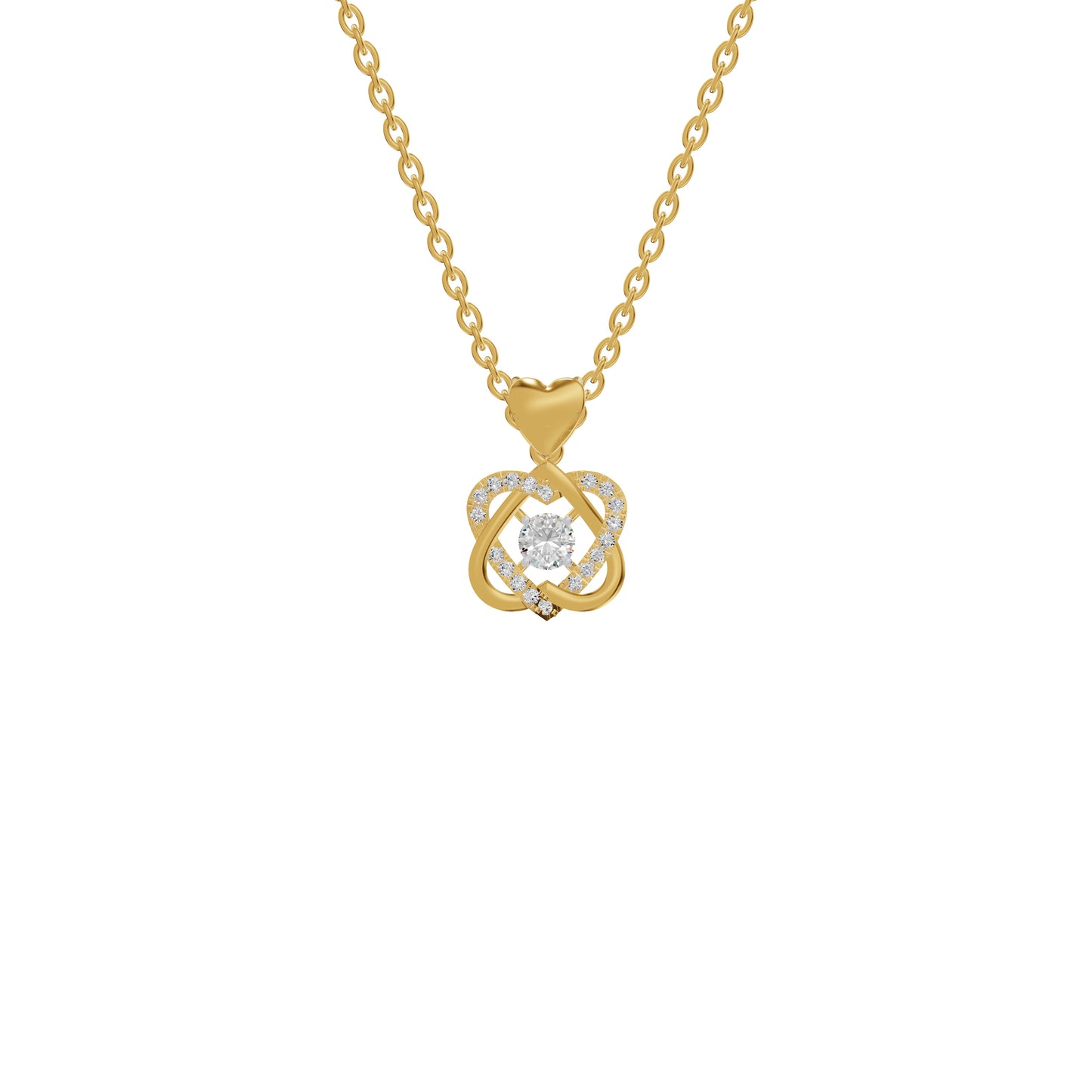 Twilight Enigma Diamond Pendant 18 KT / Yellow Gold