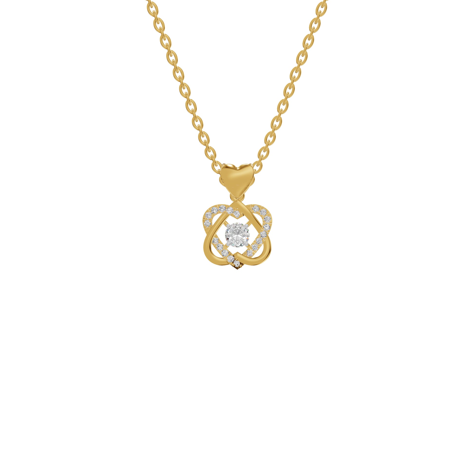 Twilight Enigma Diamond Pendant 18 KT / Yellow Gold