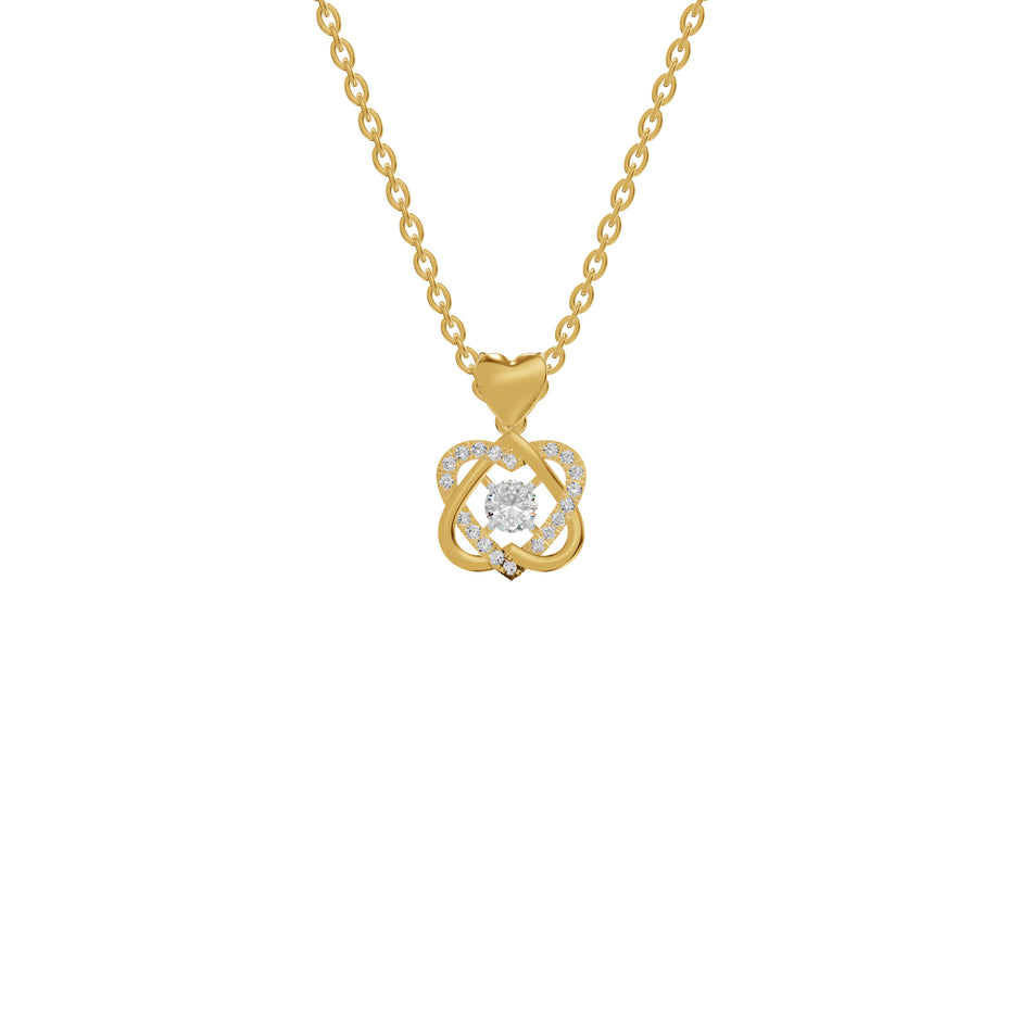 Twilight Enigma Diamond Pendant 18 KT / Yellow Gold