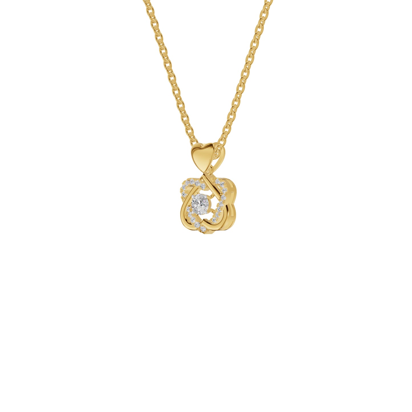Twilight Enigma Diamond Pendant 18 KT / Yellow Gold