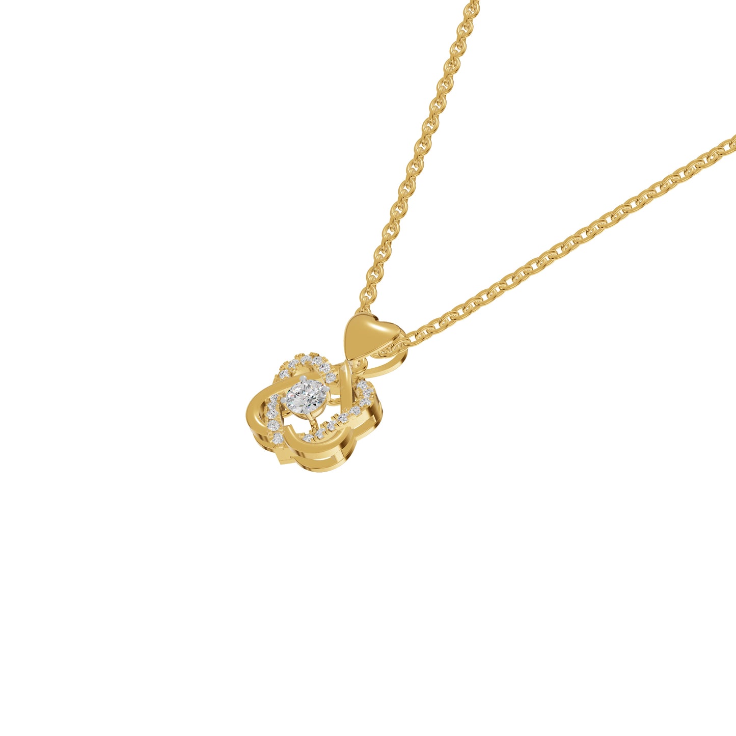 Twilight Enigma Diamond Pendant 18 KT / Yellow Gold