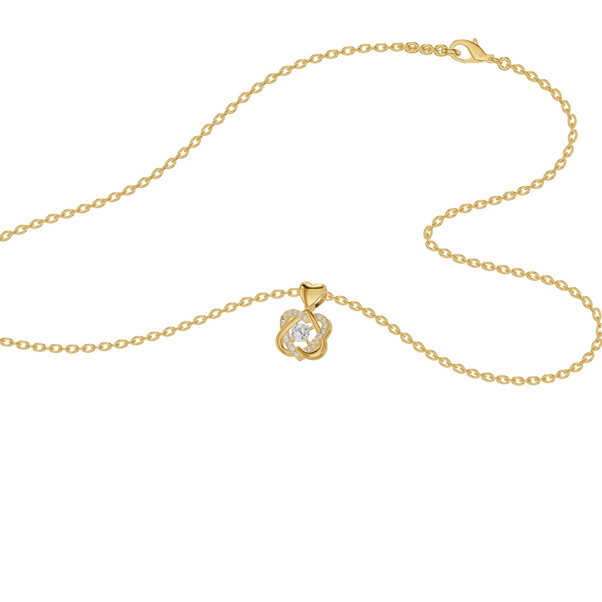 Twilight Enigma Diamond Pendant 18 KT / Yellow Gold