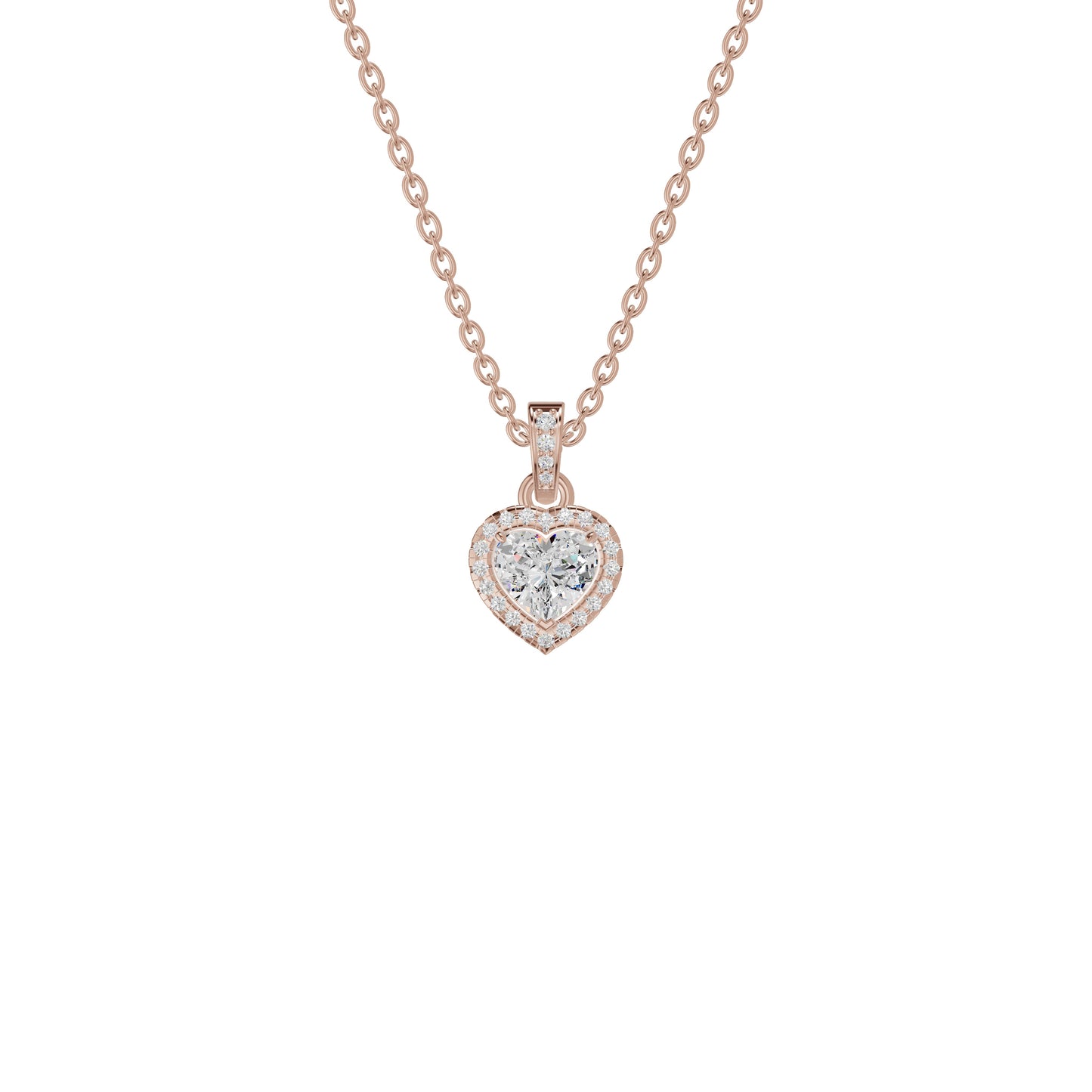 Enraptured Radiance Diamond Pendant 18 KT / Rose Gold