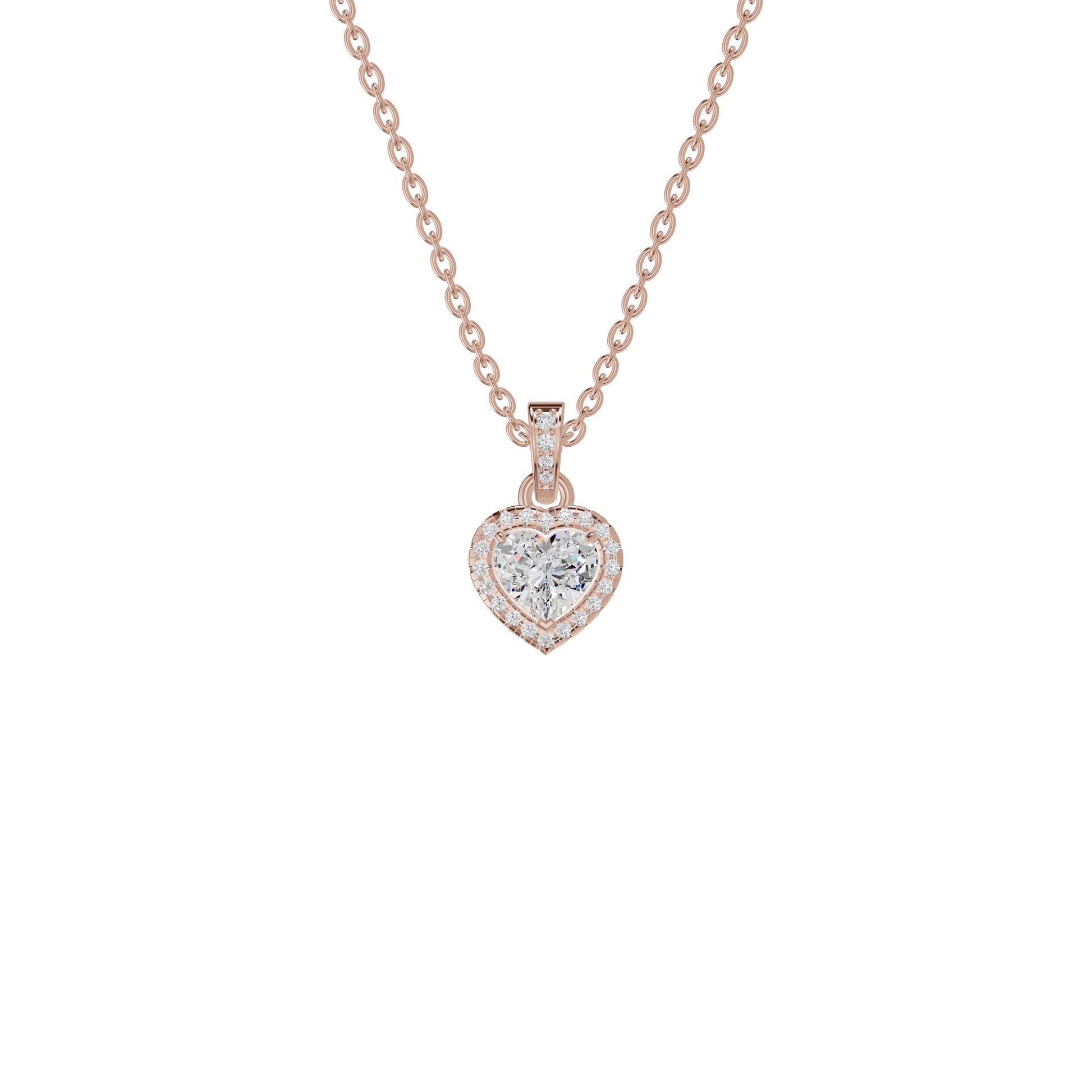 Enraptured Radiance Diamond Pendant 18 KT / Rose Gold