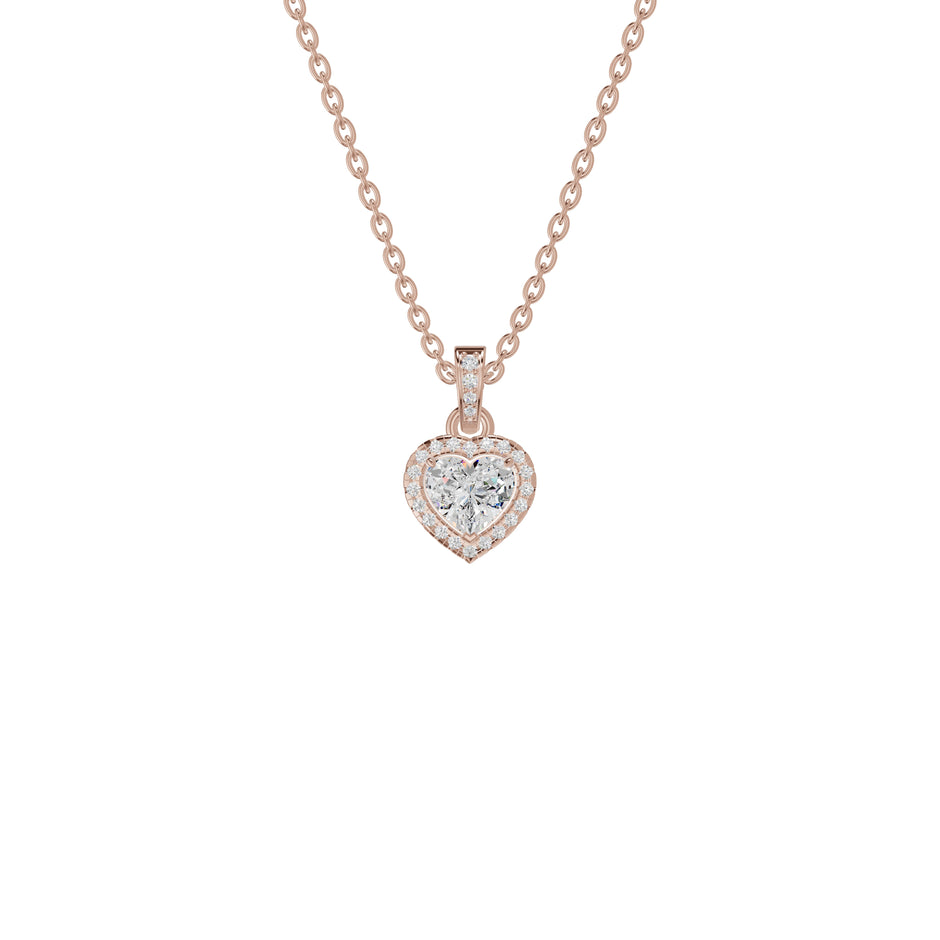 Enraptured Radiance Diamond Pendant 18 KT / Rose Gold