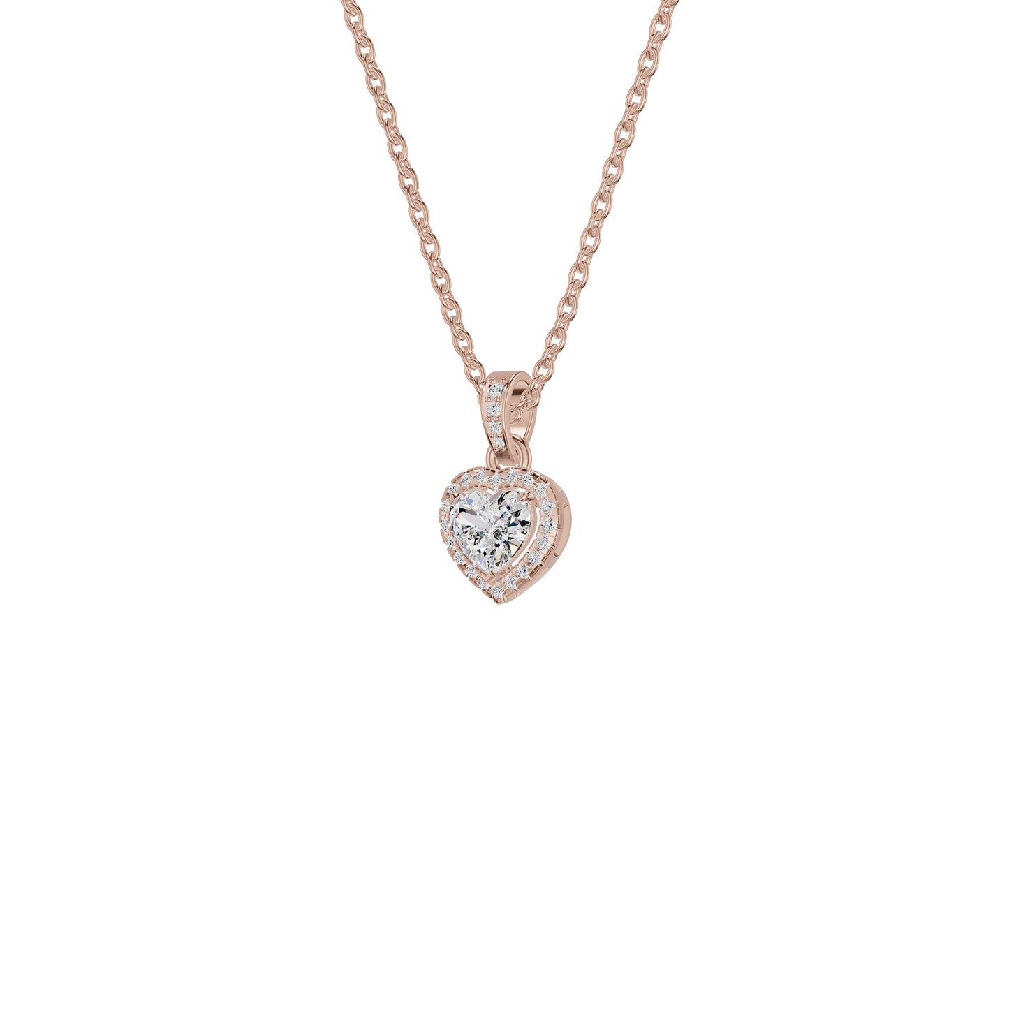 Enraptured Radiance Diamond Pendant 18 KT / Rose Gold