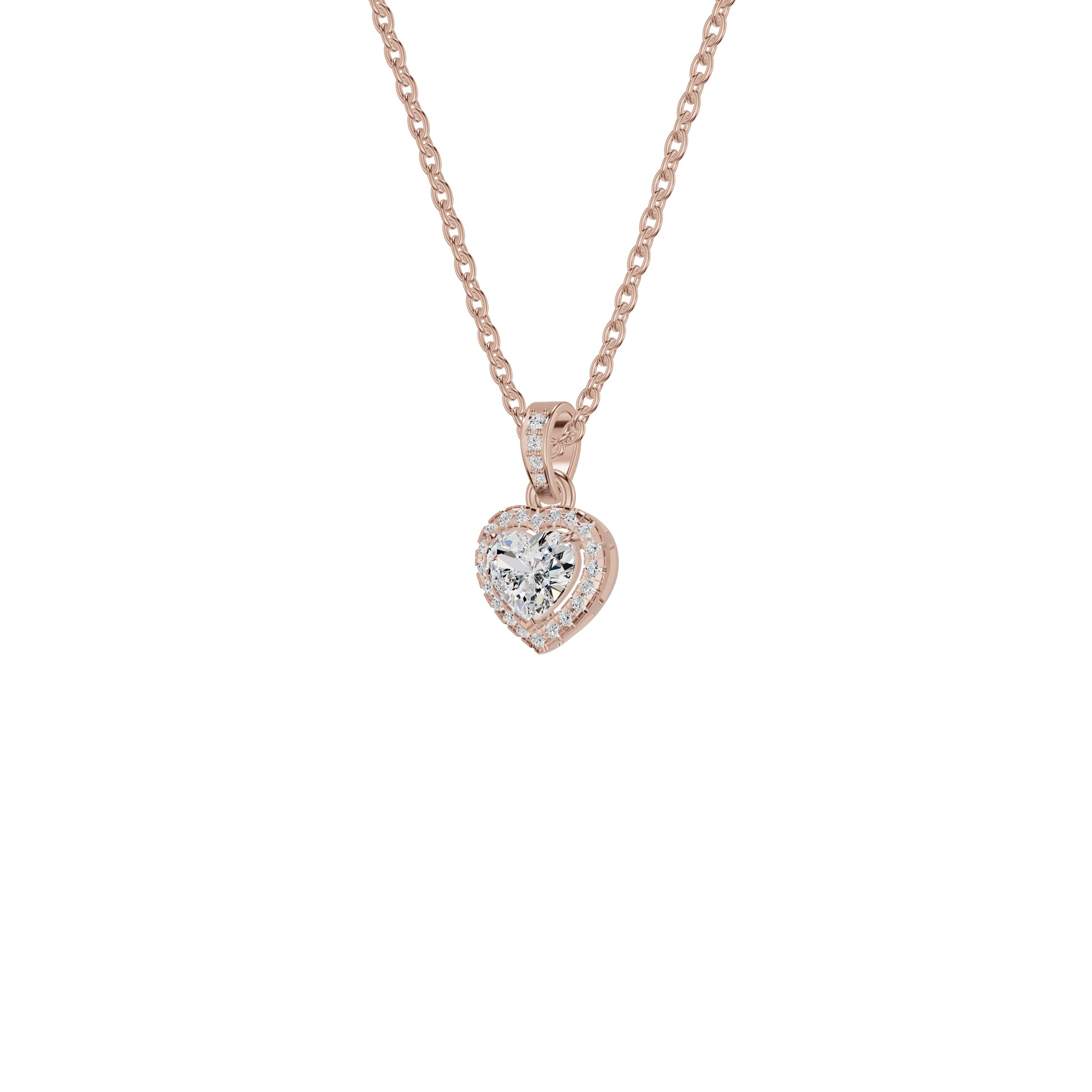 Enraptured Radiance Diamond Pendant 18 KT / Rose Gold