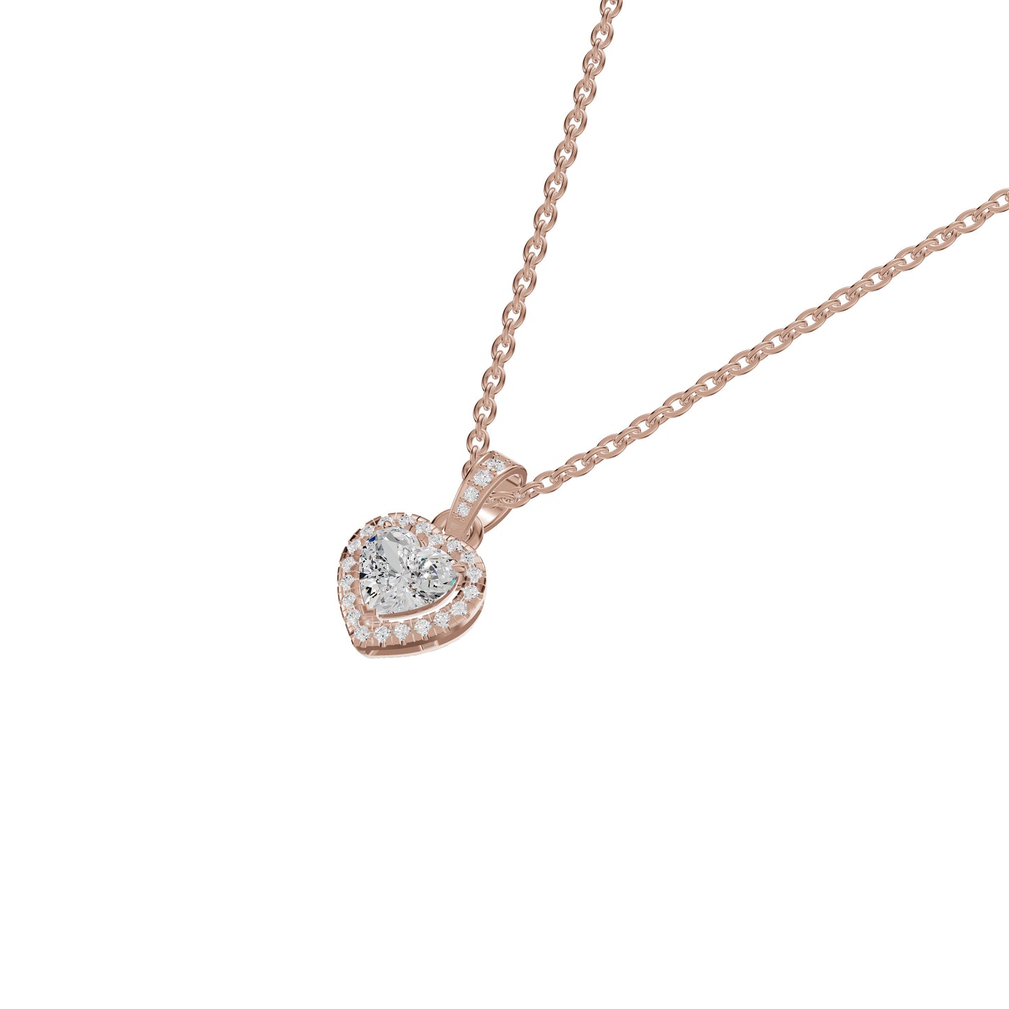 Enraptured Radiance Diamond Pendant 18 KT / Rose Gold