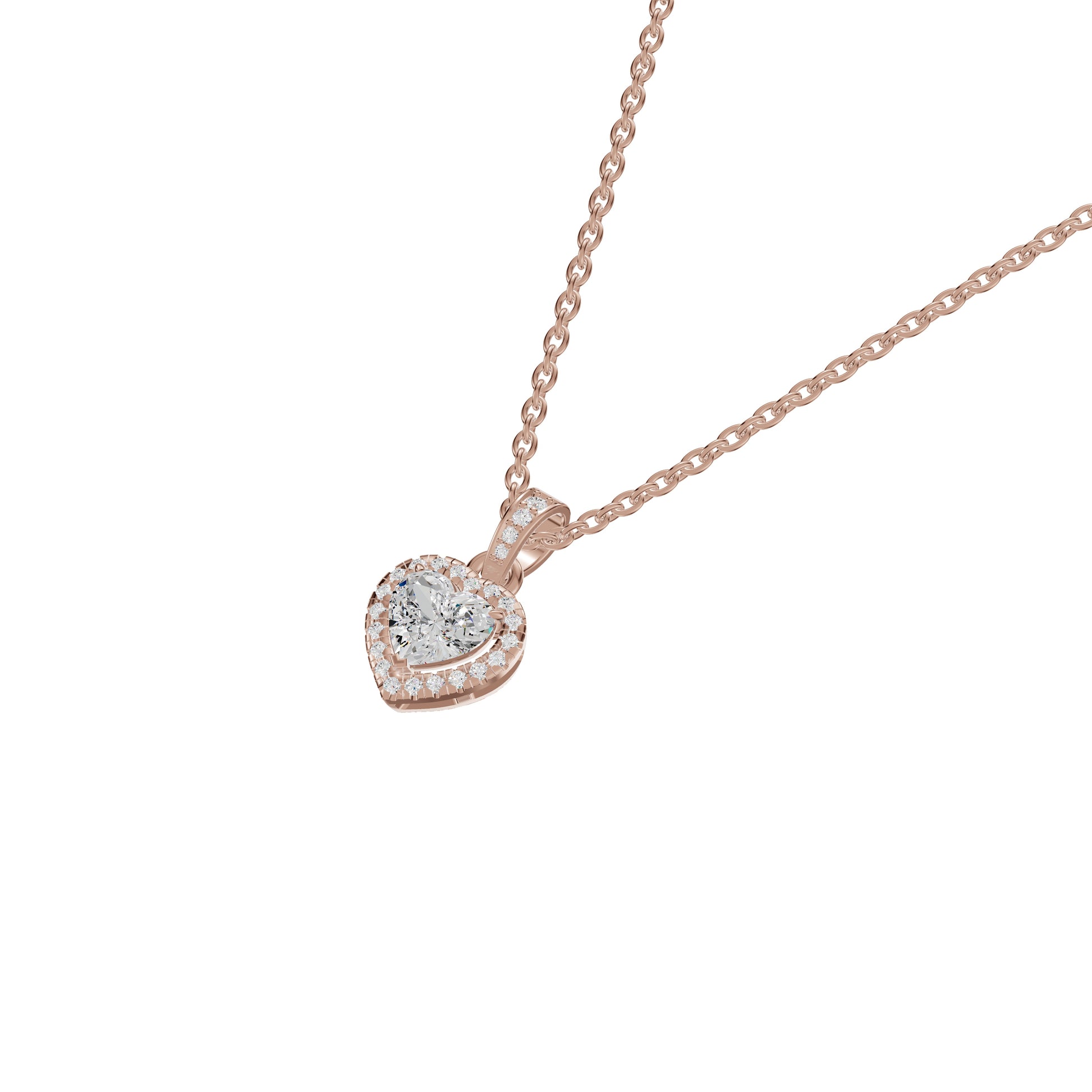 Enraptured Radiance Diamond Pendant 18 KT / Rose Gold