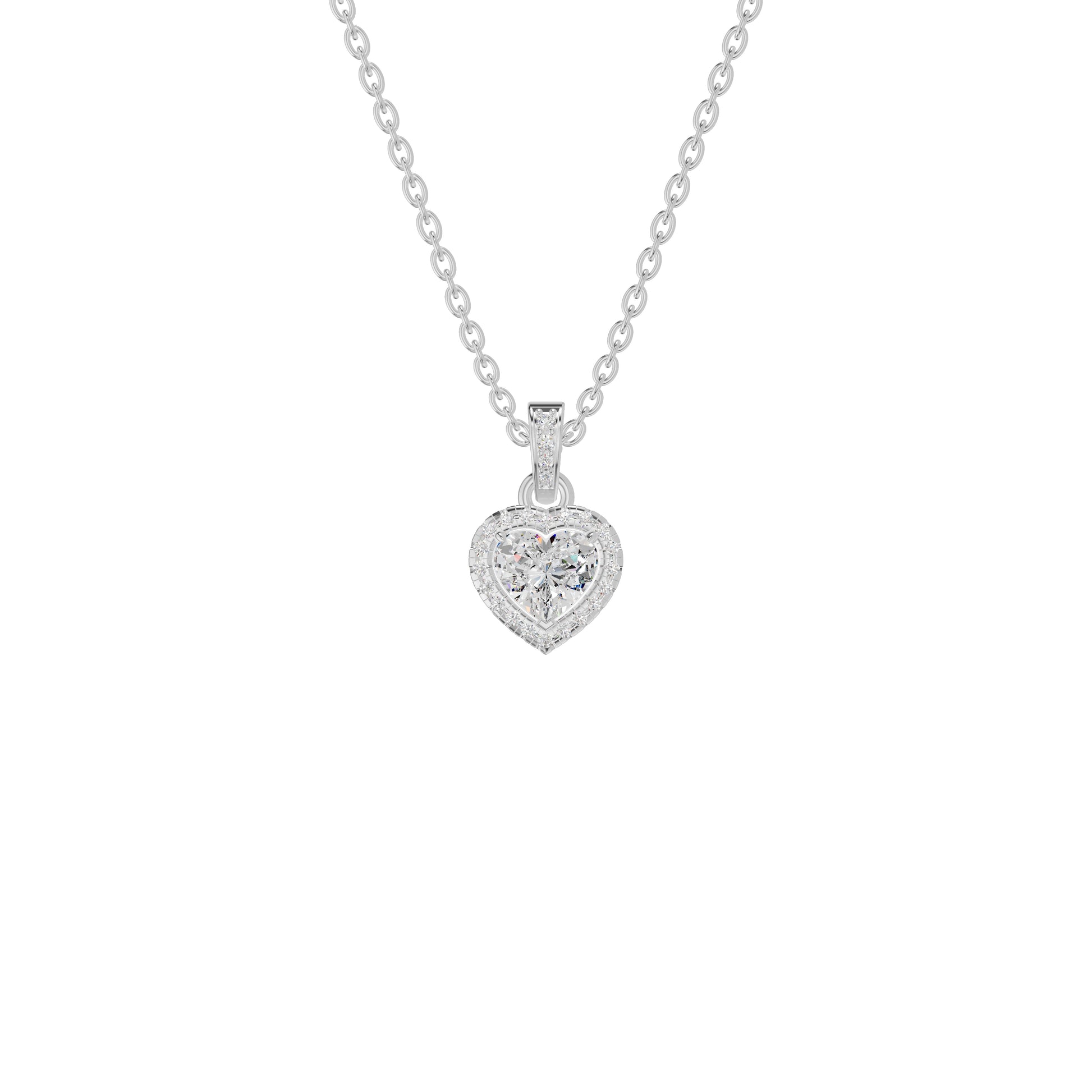 Enraptured Radiance Diamond Pendant 18 KT / White Gold