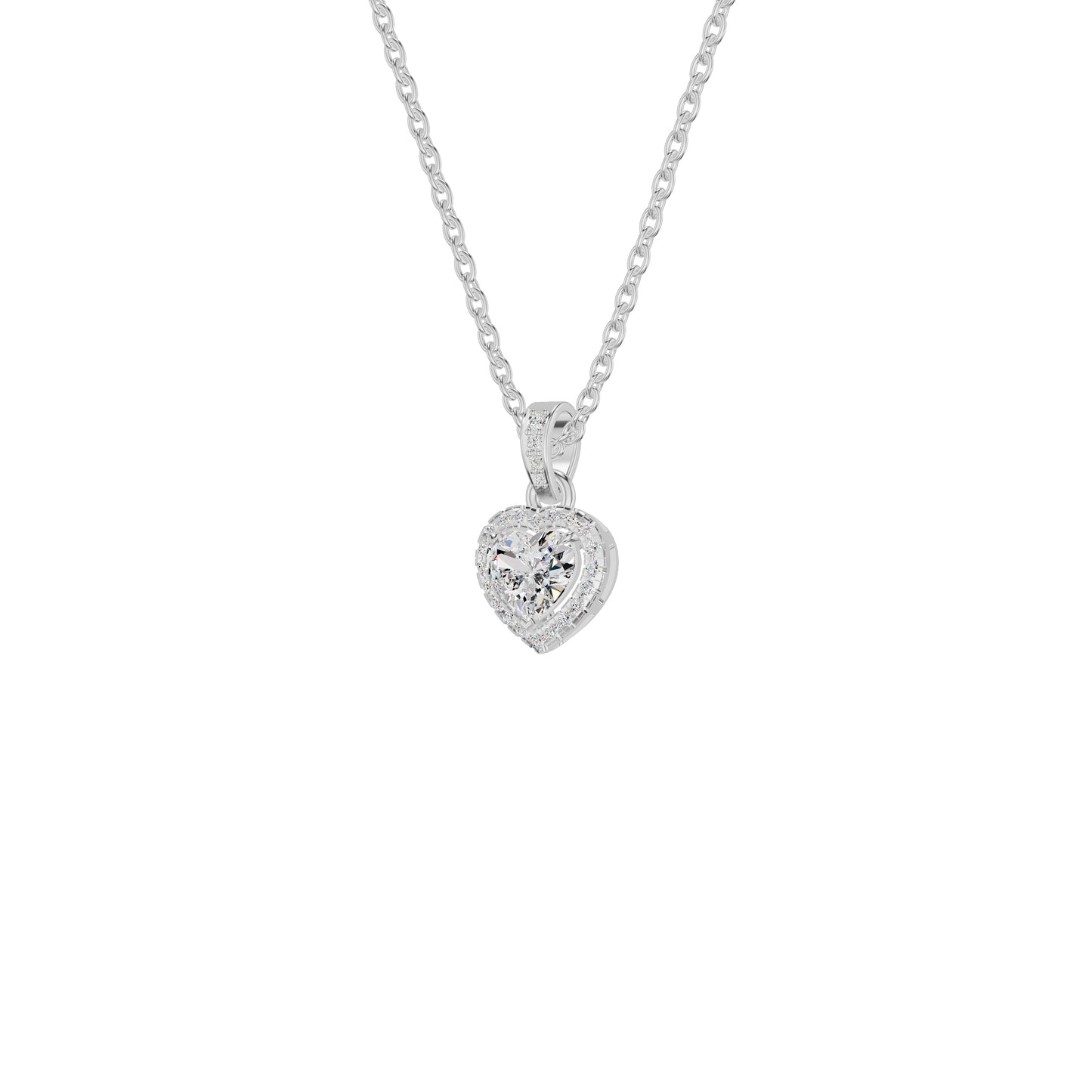 Enraptured Radiance Diamond Pendant 18 KT / White Gold