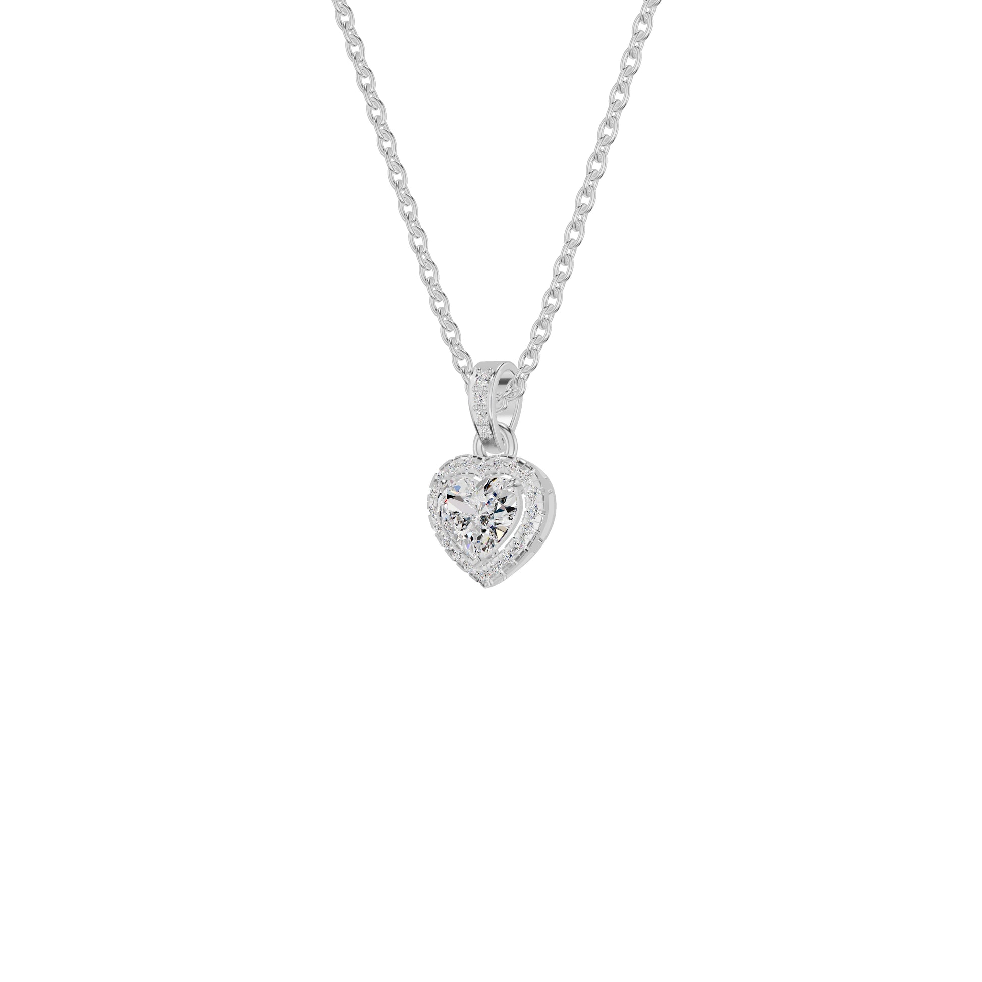 Enraptured Radiance Diamond Pendant 18 KT / White Gold