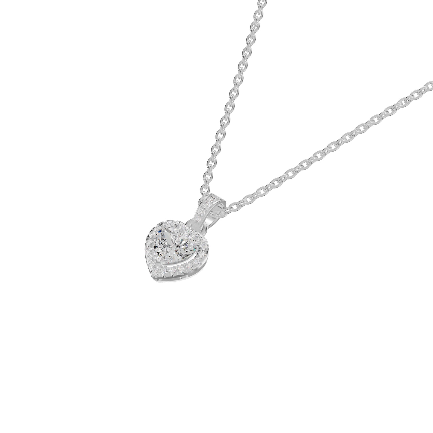 Enraptured Radiance Diamond Pendant 18 KT / White Gold
