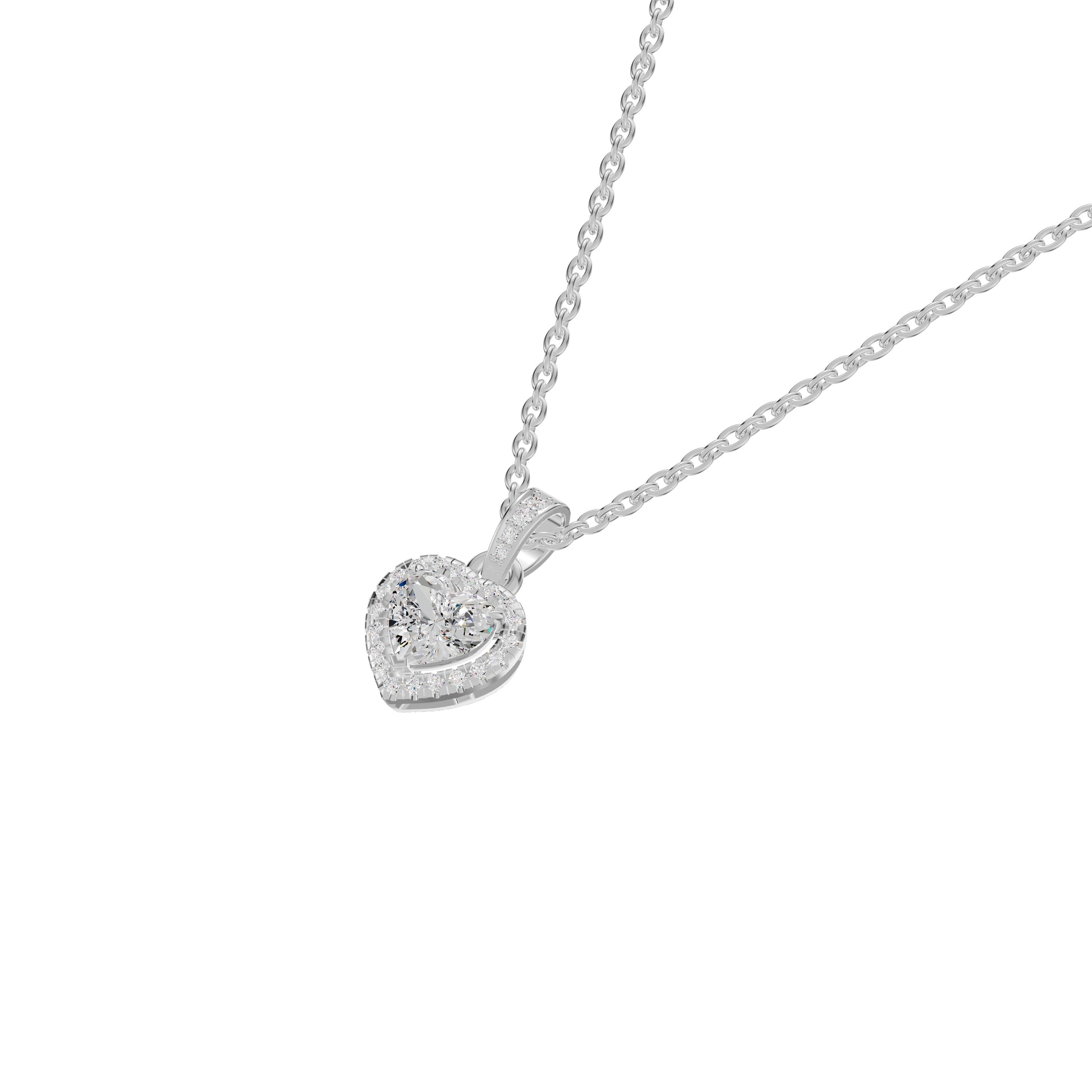 Enraptured Radiance Diamond Pendant 18 KT / White Gold