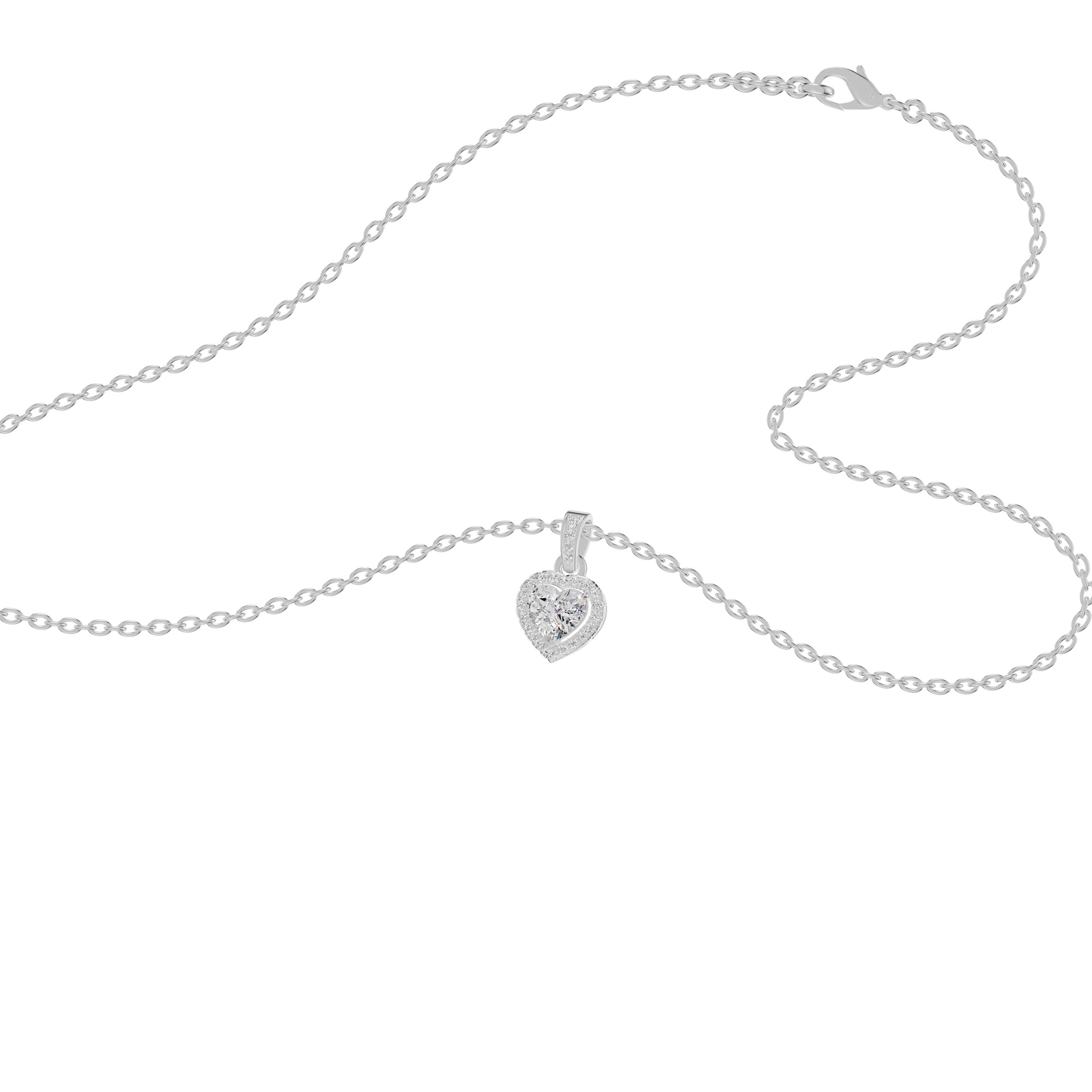 Enraptured Radiance Diamond Pendant 18 KT / White Gold