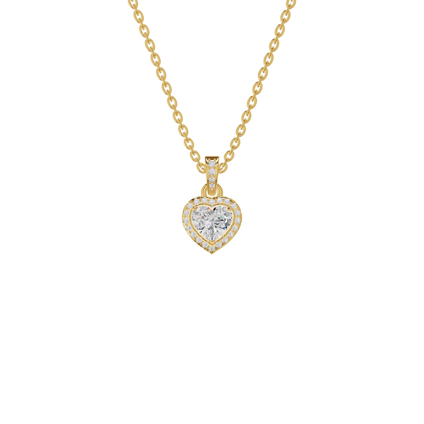 Enraptured Radiance Diamond Pendant 18 KT / Yellow Gold