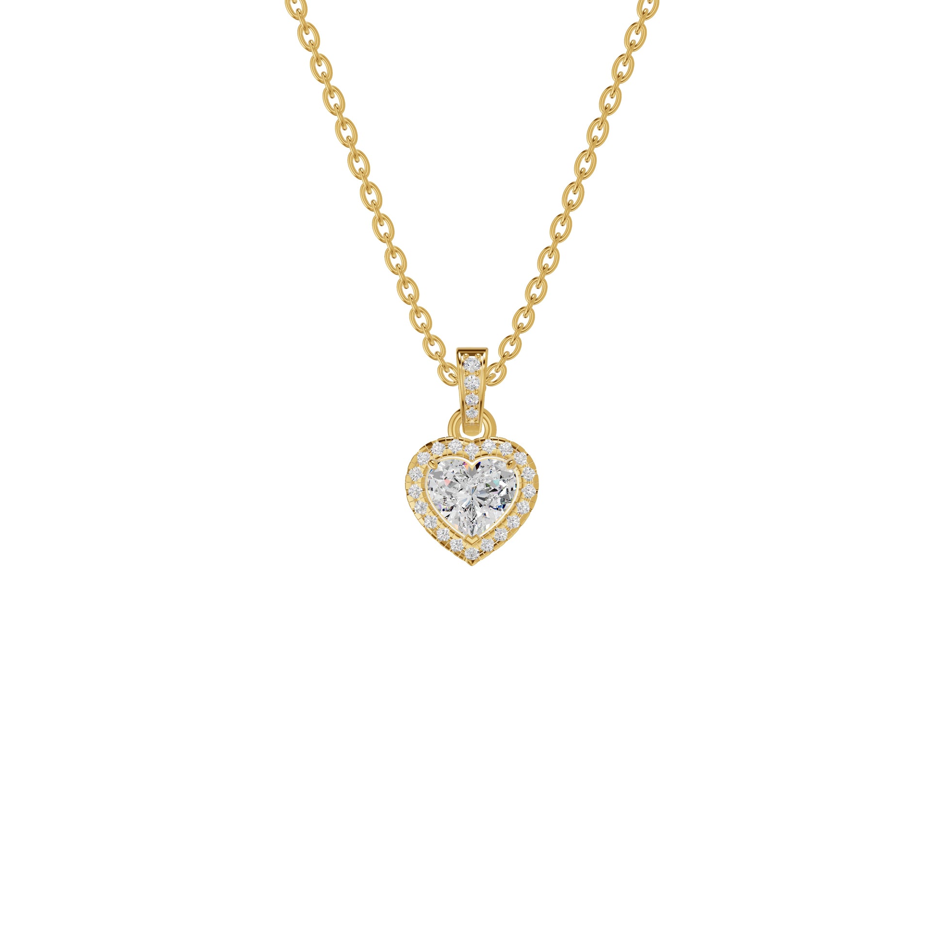 Enraptured Radiance Diamond Pendant 18 KT / Yellow Gold
