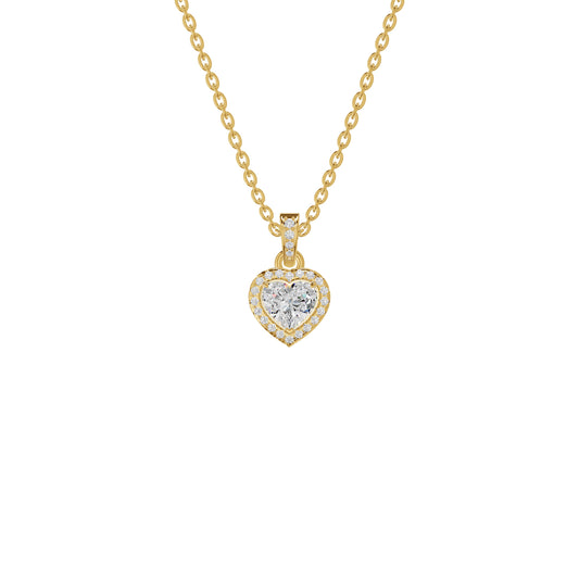 Enraptured Radiance Diamond Pendant 18 KT / Yellow Gold