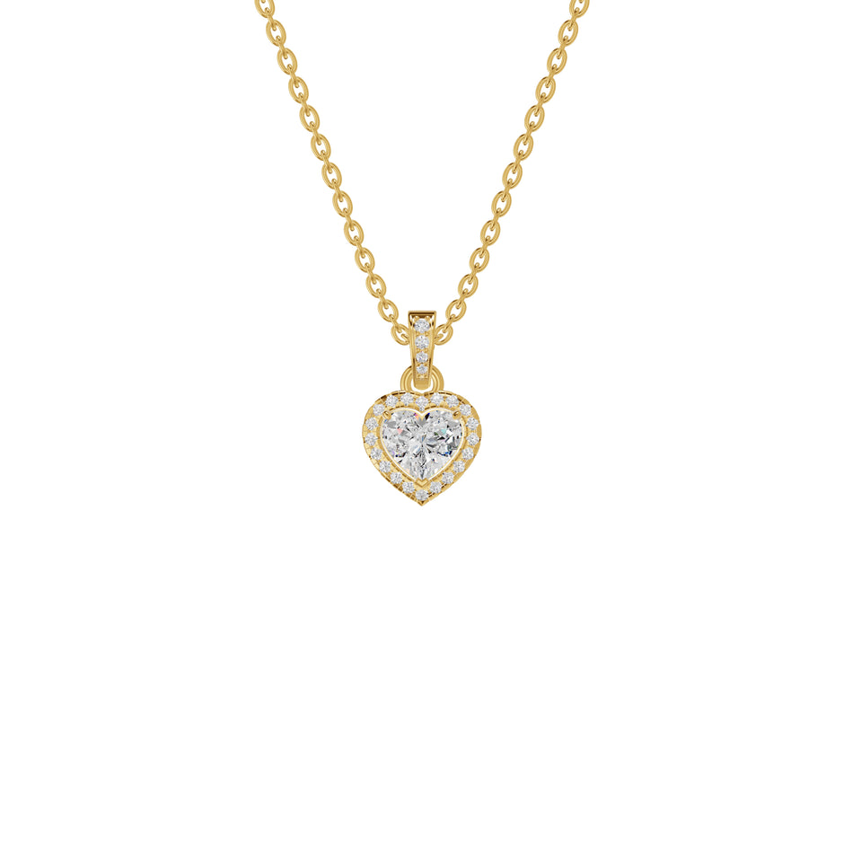 Enraptured Radiance Diamond Pendant 18 KT / Yellow Gold