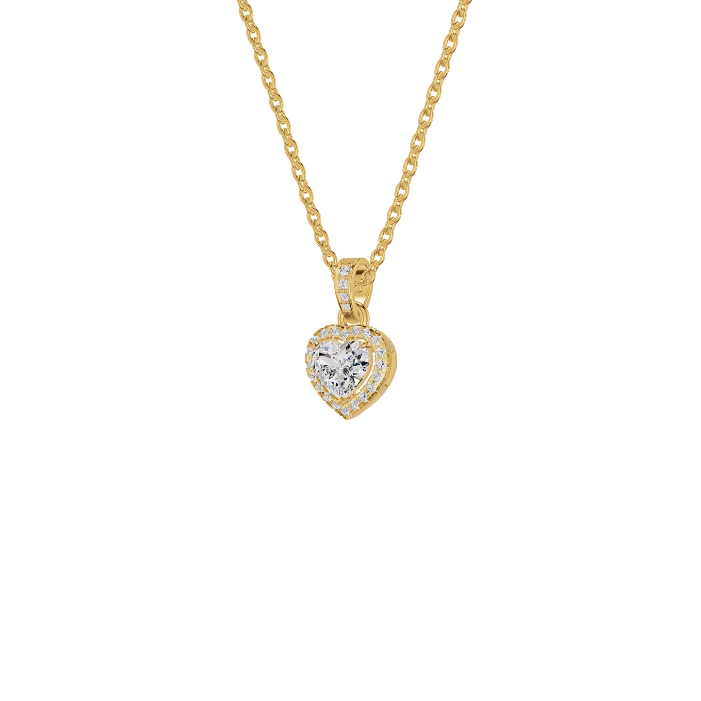 Enraptured Radiance Diamond Pendant 18 KT / Yellow Gold