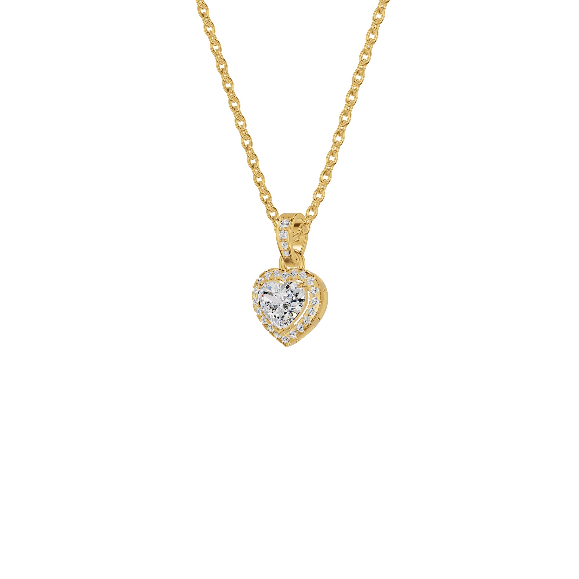 Enraptured Radiance Diamond Pendant 18 KT / Yellow Gold