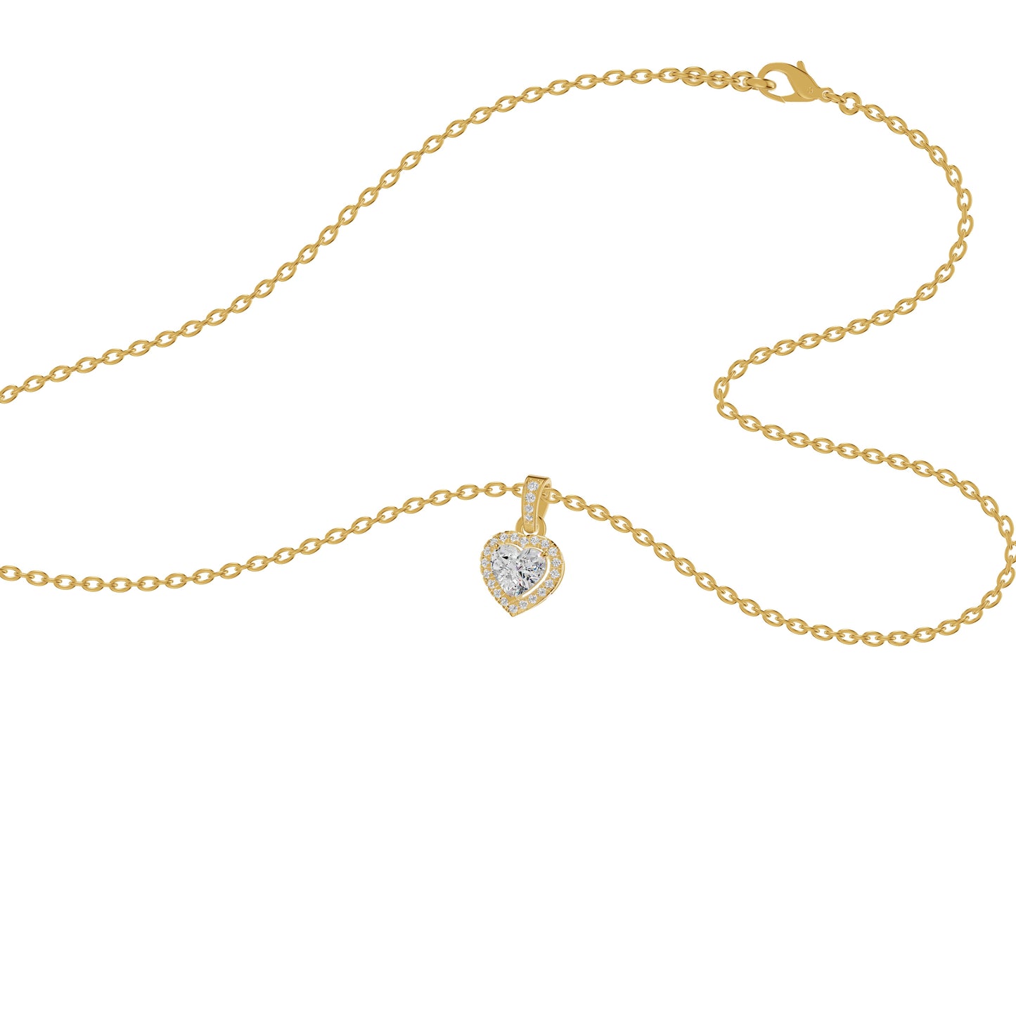 Enraptured Radiance Diamond Pendant 18 KT / Yellow Gold